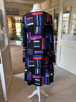 Out of Xile Flared Dress Black Dash