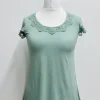 Out of Xile Jersey & Lace T-Shirt - 2 colours