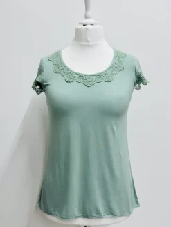 Out of Xile Jersey & Lace T-Shirt - 2 colours