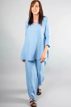 Out of Xile Linen Tunic Sky