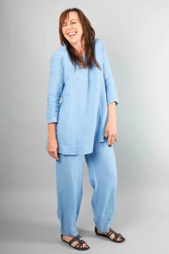 Out of Xile Linen Tunic Sky