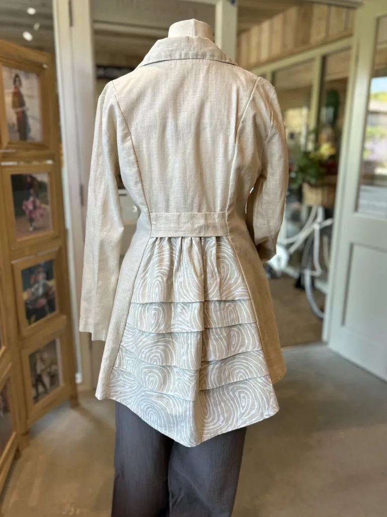 Out of Xile Printed Riding Jacket Sand