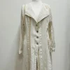 Out of Xile Ribbon Stripe Coat White