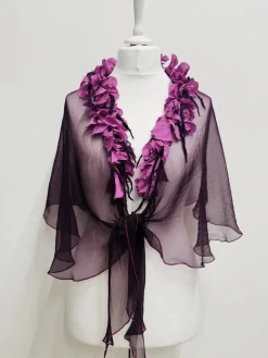 Out of Xile Silk Organza Cape - 4 Colours
