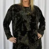 Out of Xile Silk Velvet Drape Tunic Brown