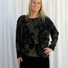 Out of Xile Silk Velvet Wide Top Blue