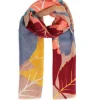 POWDER AUTUMN LEAVES SCARF
