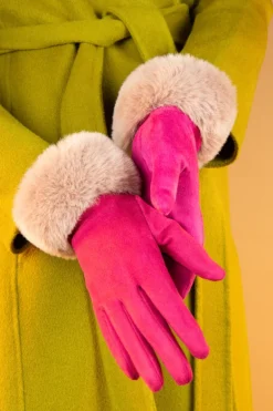 POWDER BETTINA GLOVES FUCHSIA/BLUSH