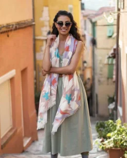 POWDER DAISY PRINT LILAC