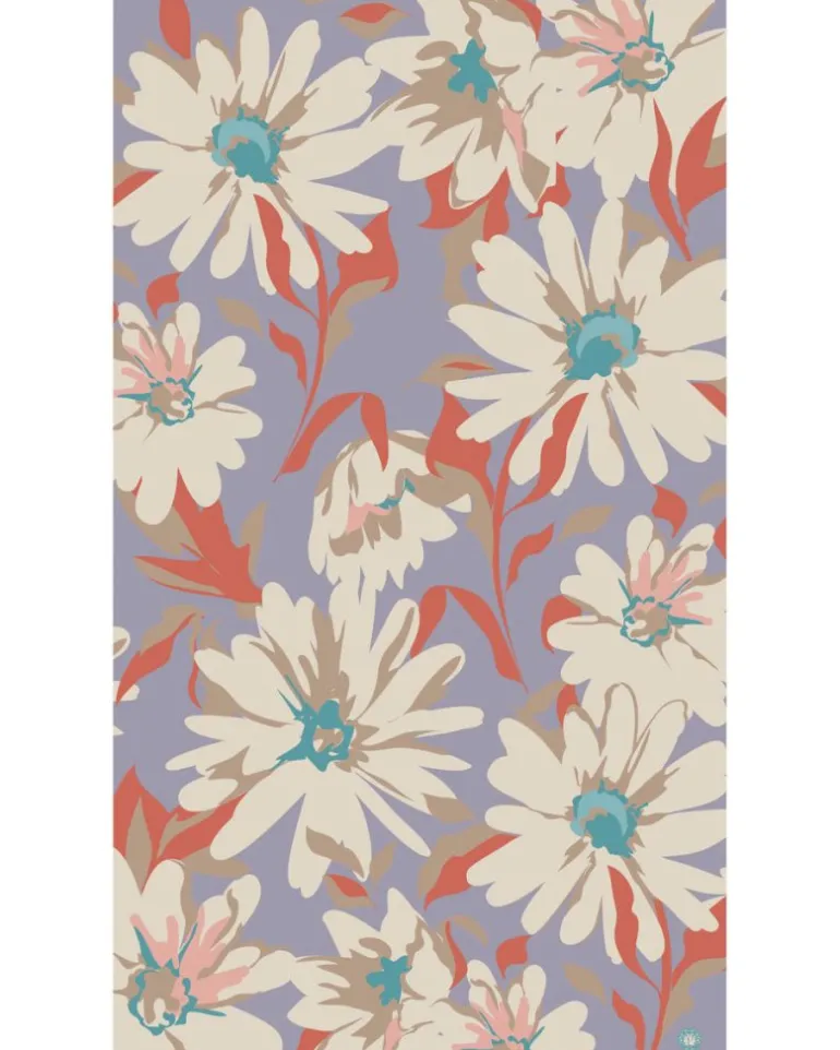 POWDER DAISY PRINT LILAC