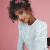 Powder Fantasy Floral Headband Navy