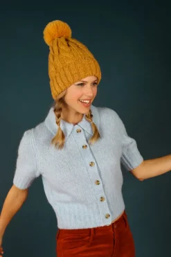 Powder Freya Bobble Hat Mustard