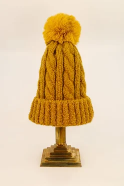 Powder Freya Bobble Hat Mustard