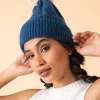 Powder Ingrid Bobble Hat Navy/Mist