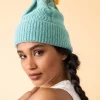 Powder Ingrid Bobble Hat Aqua Mustard
