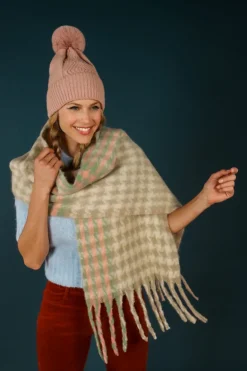 Powder Ingrid Bobble Hat Petal