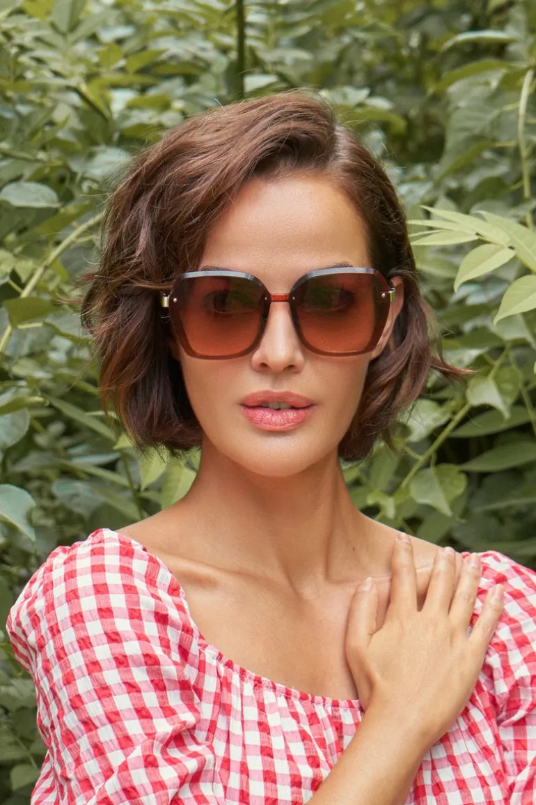 Powder Leilani Sunglasses Ruby