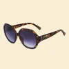 Powder Loretta Sunglasses Tortoise
