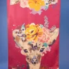 POWDER LUXURIOUS FLORAL DOE SCARF