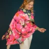 Powder Luxurious Scarf Peony