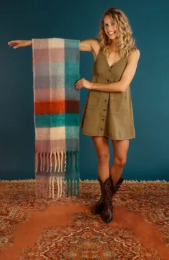 Powder Madie Cosy Scarf Damson/Teal
