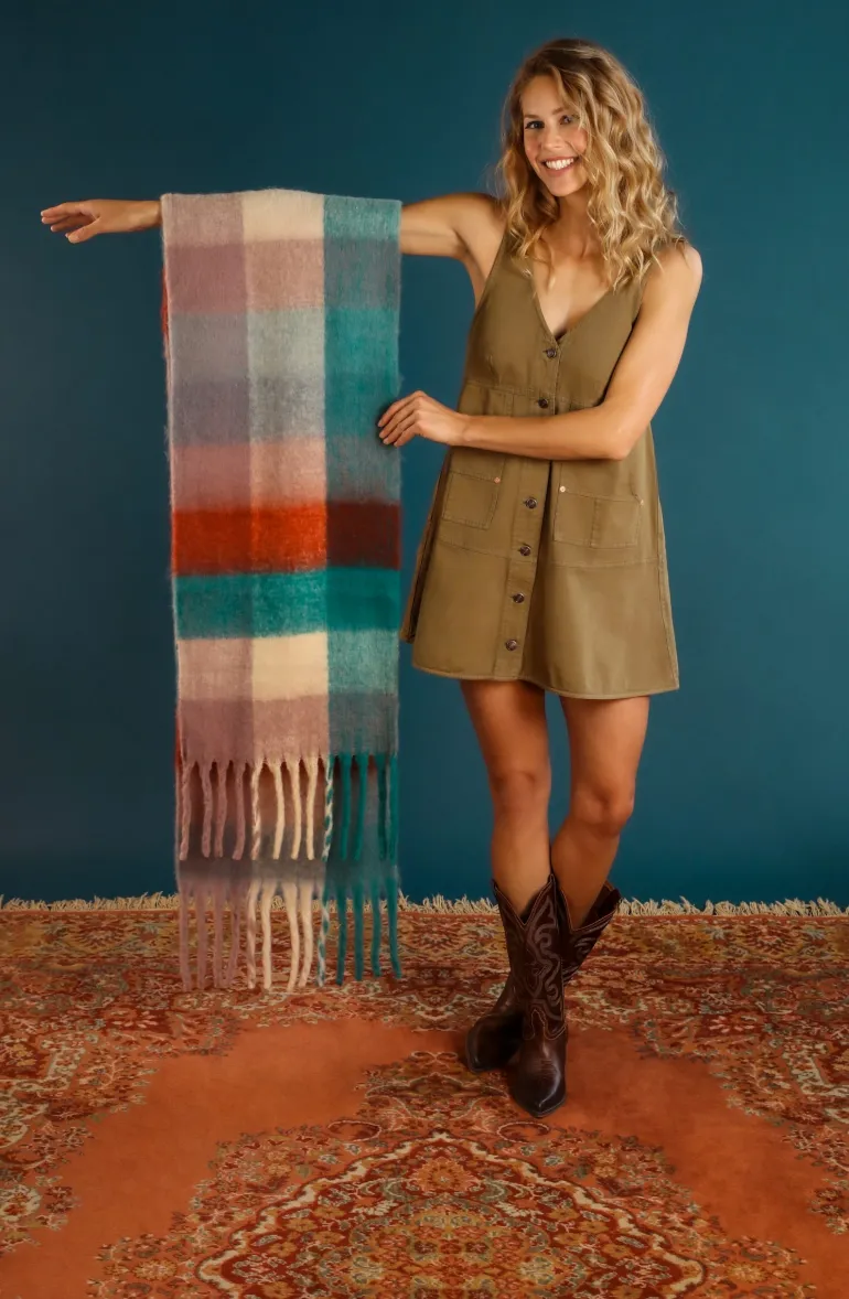 Powder Madie Cosy Scarf Damson/Teal