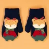 POWDER PALS MITTS REINDEER NAVY