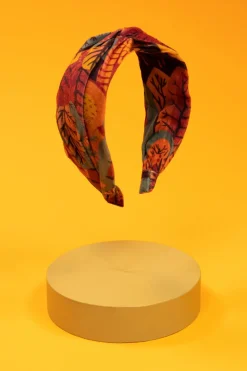POWDER PRINTED VELVET SCANDI FOREST HEADBAND