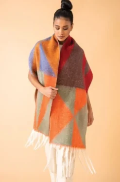 Powder Raya Cosy Scarf Rust/Sage