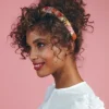 Powder Retro Meadow Padded Headband Cream