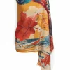 POWDER WATERCOLOUR PHEASANT SCARF