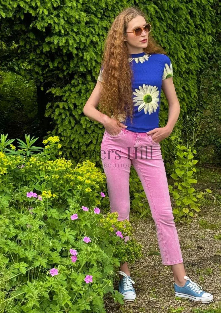 Red Button Babette Denim Jeans Rosebloom Pink