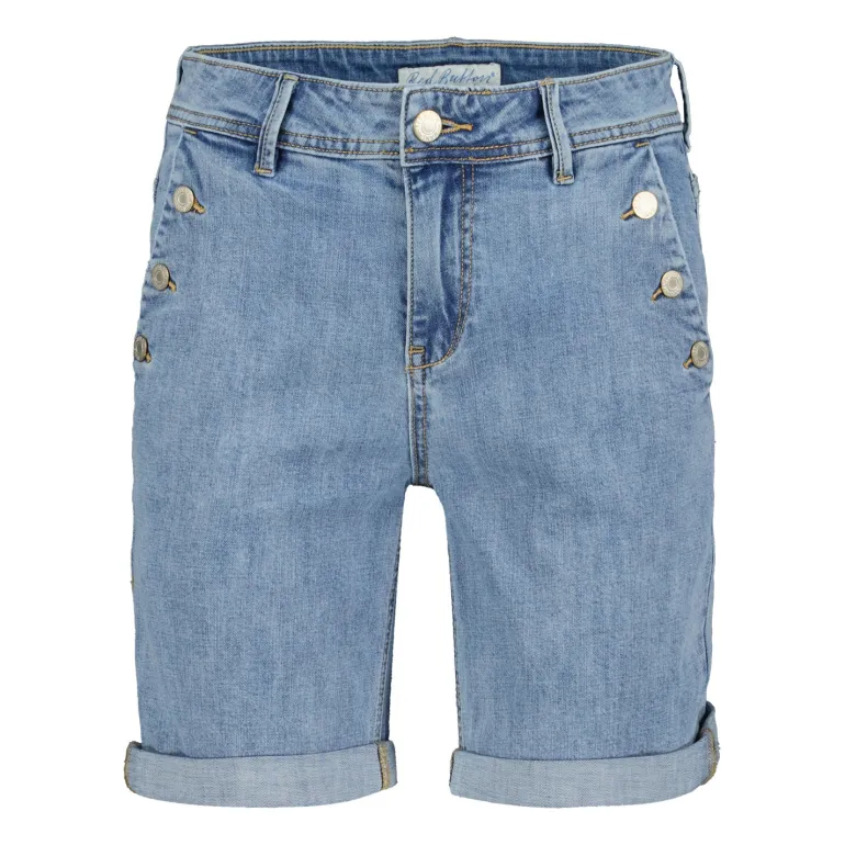 Red Button Bibette Shorts Mid Stone Denim