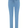 Red Button Cropped Tessy Joggers Bleach Blue SRB4462