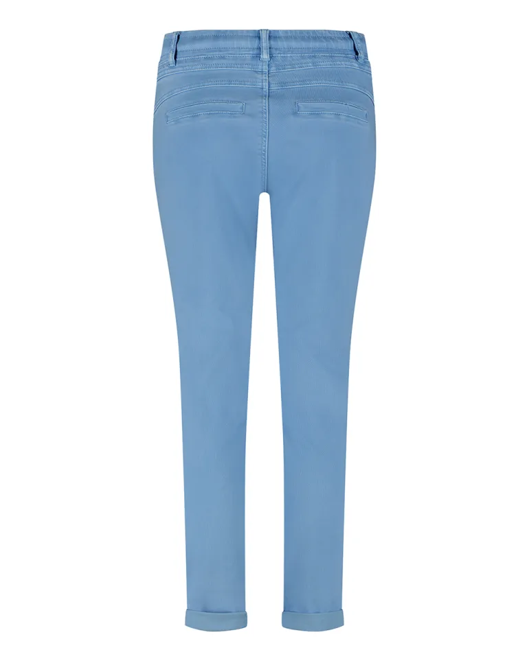 Red Button Cropped Tessy Joggers Bleach Blue SRB4462