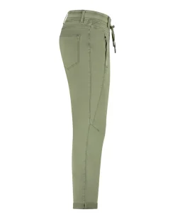Red Button Cropped Tessy Joggers Summer Sage SRB4502