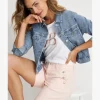 Red Button Jackie Bomber Jacket Mid Stone Used