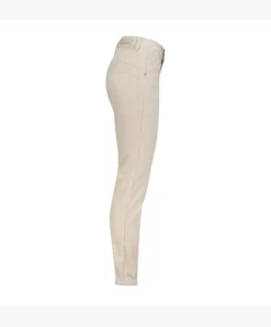 Red Button Relax Velvet Trousers Stone