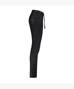 Red Button Tessy Coated Trousers Black