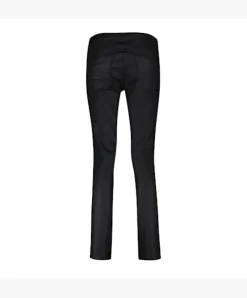 Red Button Tessy Coated Trousers Black