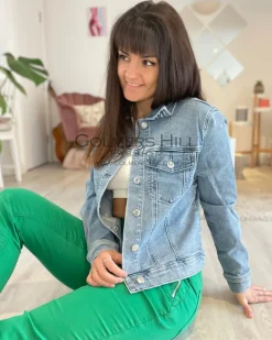 Red Button Tessy Cropped Joggers Green