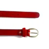 RED HAIR ON HIDE WOMEN'S BELT