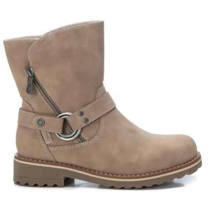 REFRESH ANKLE BOOTS BEIGE - VEGAN