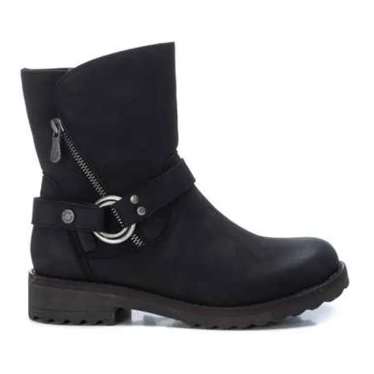 REFRESH ANKLE BOOTS BLACK - VEGAN