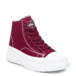 Refresh Canvas Ankle Boot Burgundy