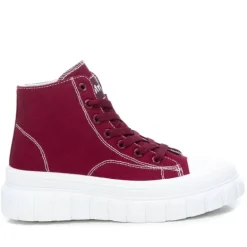 Refresh Canvas Ankle Boot Burgundy