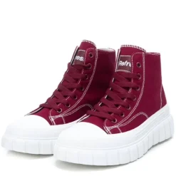 Refresh Canvas Ankle Boot Burgundy