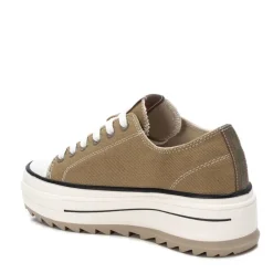 Refresh Khaki Canvas Platform Trainers