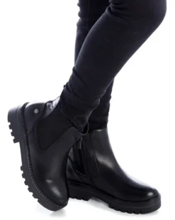 Refresh PU Ankle Boots Black