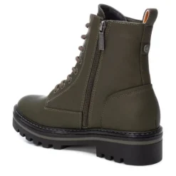 Refresh PU Ankle Boots Khaki